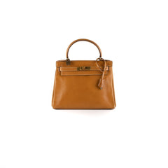 Hermes Kelly 28 Epsom Gold Bag - K Circle Stamp Hermes Kelly 28 Epsom Gold Bag - K Circle Stamp