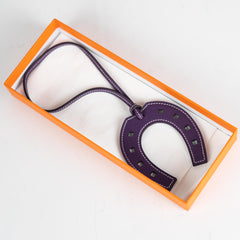 Hermes Horseshoe Bag Charm Purple Hermes Horseshoe Bag Charm Purple