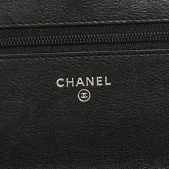Chanel Quilted Calfskin Wallet on Chain So Black Chanel Quilted Calfskin Wallet on Chain So Black