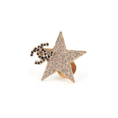 Chanel Pin Brooch CC/Star Crystal