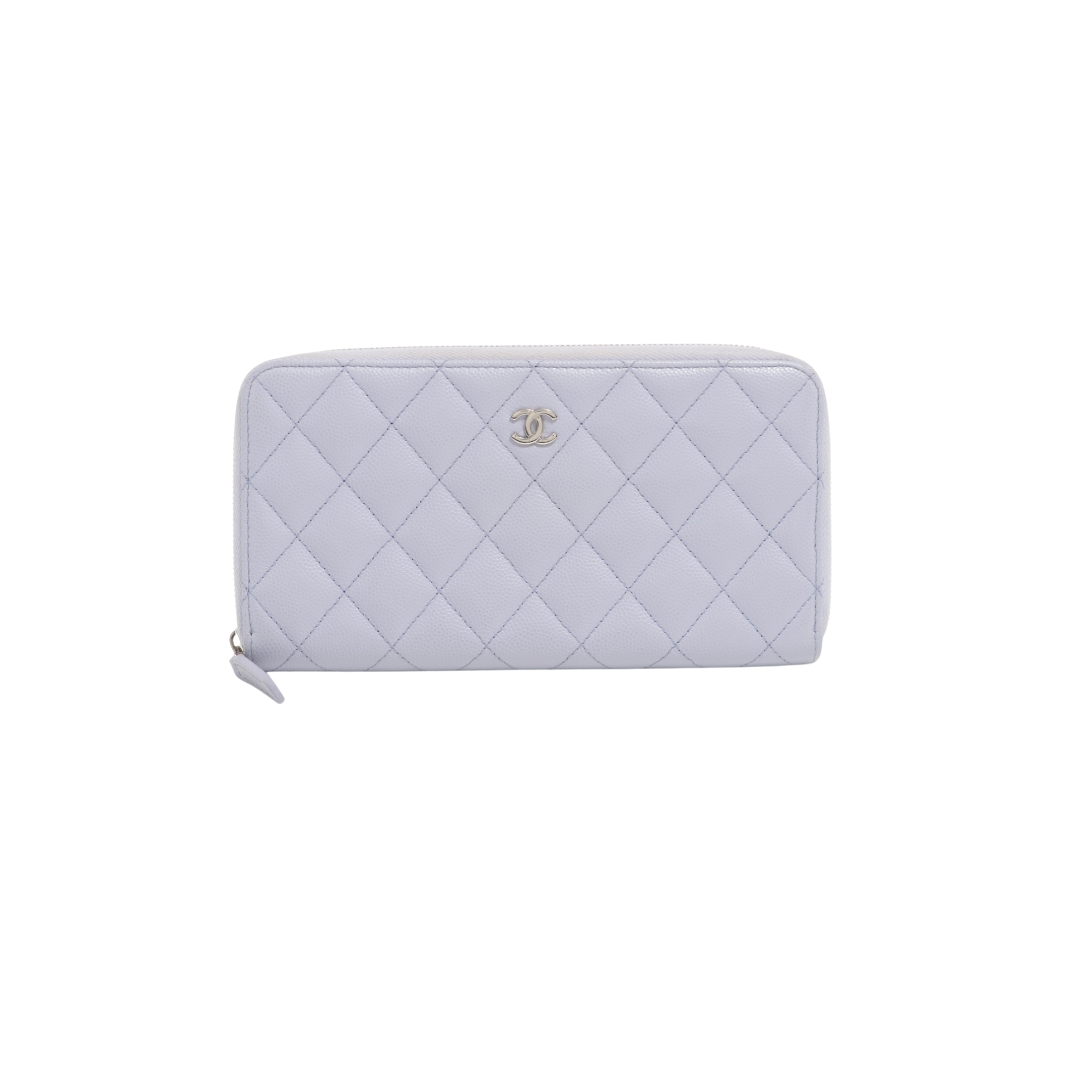 Chanel Caviar Classic Long Zipped Wallet Light Purple – THE PURSE
