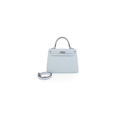 Hermes Kelly 25 Epsom Blue Brume - Stamp Y Hermes Kelly 25 Epsom Blue Brume - Stamp Y