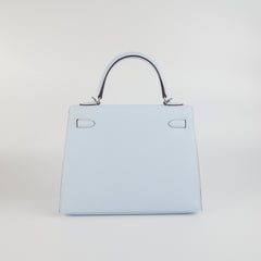 Hermes Kelly 25 Epsom Blue Brume - Stamp Y Hermes Kelly 25 Epsom Blue Brume - Stamp Y