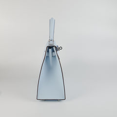 Hermes Kelly 25 Epsom Blue Brume - Stamp Y Hermes Kelly 25 Epsom Blue Brume - Stamp Y