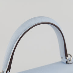 Hermes Kelly 25 Epsom Blue Brume - Stamp Y Hermes Kelly 25 Epsom Blue Brume - Stamp Y