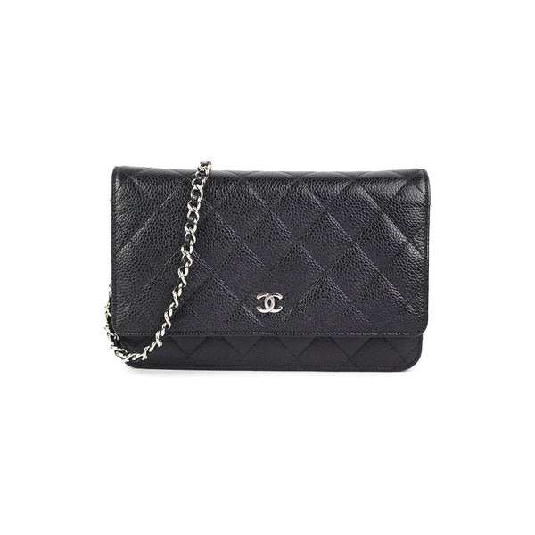Chanel wallet on chain caviar silver hardware Clearance