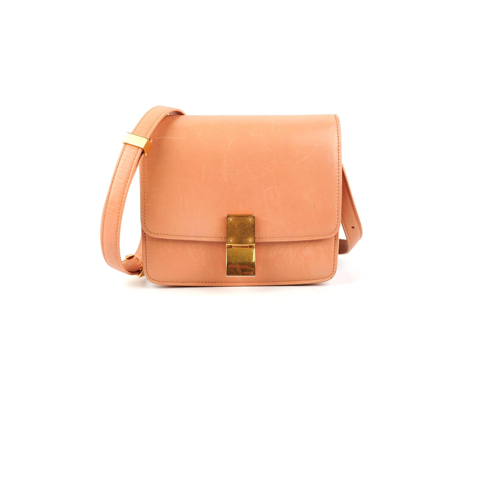 Sling Bag Celine Box Bag Tan Celine Small Box Beige – THE