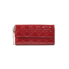 Dior Wallet on Chain WOC Red Dior Wallet on Chain WOC Red