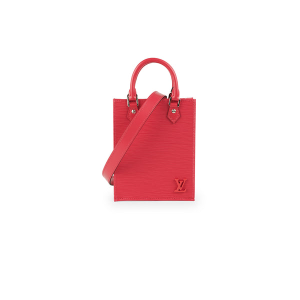 Louis Vuitton Rose Pondicherry EPI Leather Petit Sac Plat Bag