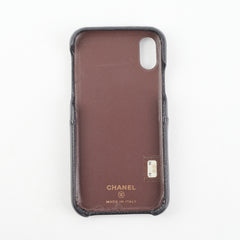 Chanel IPhone X Case Quilted Caviar Black Chanel IPhone X Case Quilted Caviar Black