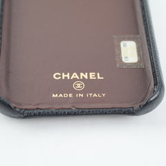 Chanel IPhone X Case Quilted Caviar Black Chanel IPhone X Case Quilted Caviar Black