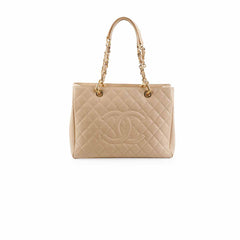 Chanel Caviar Grand Shopping Tote GST Beige Chanel Caviar Grand Shopping Tote GST Beige