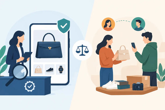 Authenticated Marketplace Versus Peer Selling