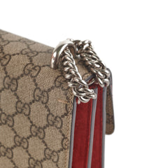 Gucci Medium Dionysus GG Supreme SHoulder Bag Red