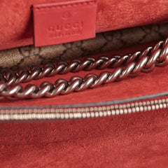Gucci Medium Dionysus GG Supreme SHoulder Bag Red
