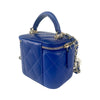 Chanel Mini Vanity Case with Handle Blue