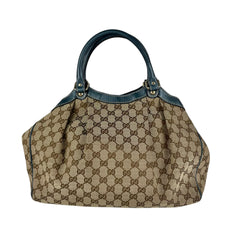 Gucci Blue Sukey Monogram Bag