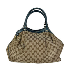 Gucci Blue Sukey Monogram Bag