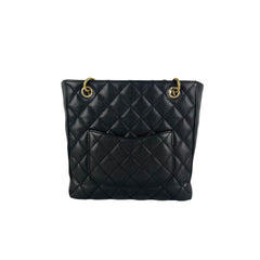 Chanel Quilted PST (Petit Shopping Tote) Black