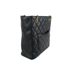 Chanel Quilted PST (Petit Shopping Tote) Black