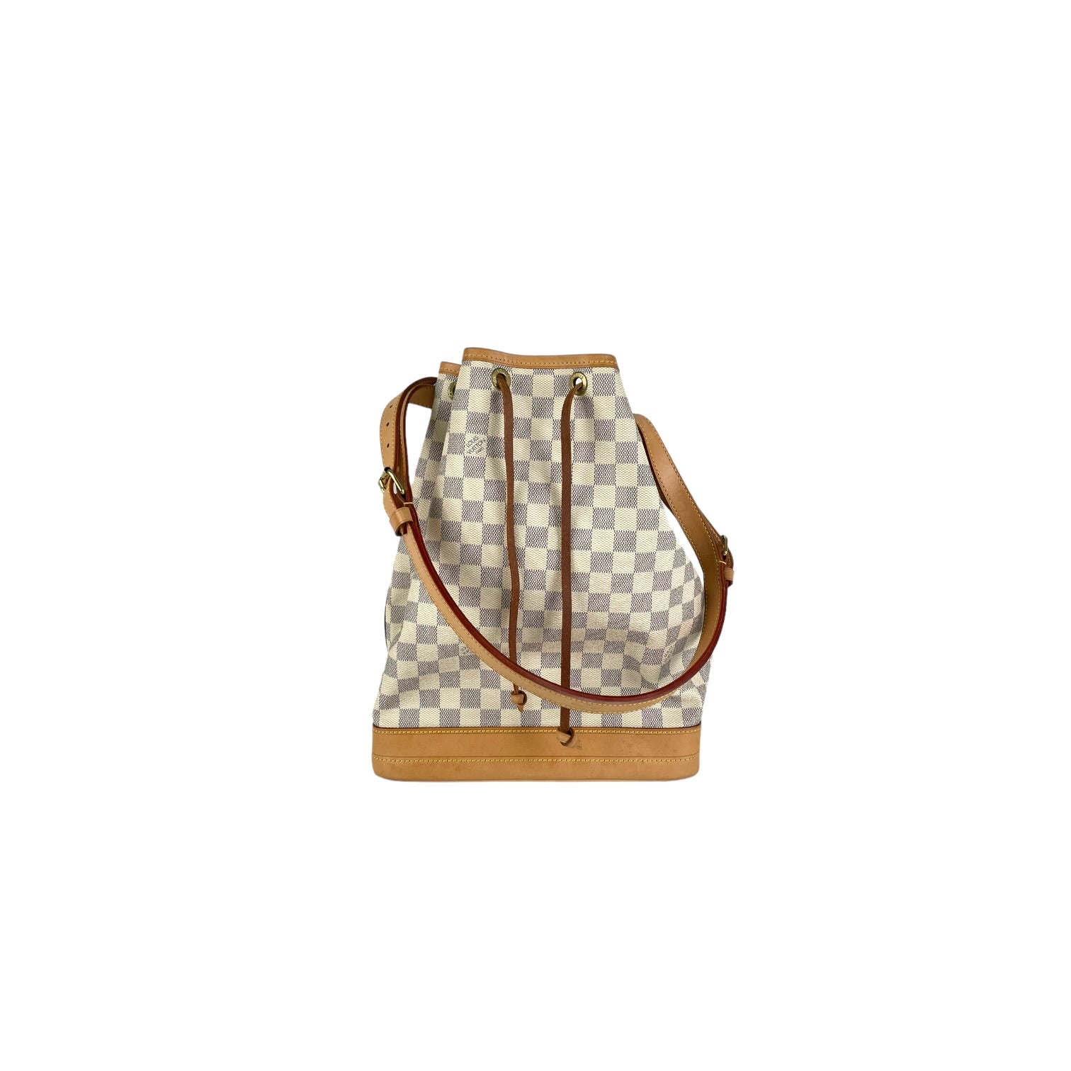 Louis Vuitton Vintage Noe Bucket Bag Damier Azur - THE PURSE AFFAIR