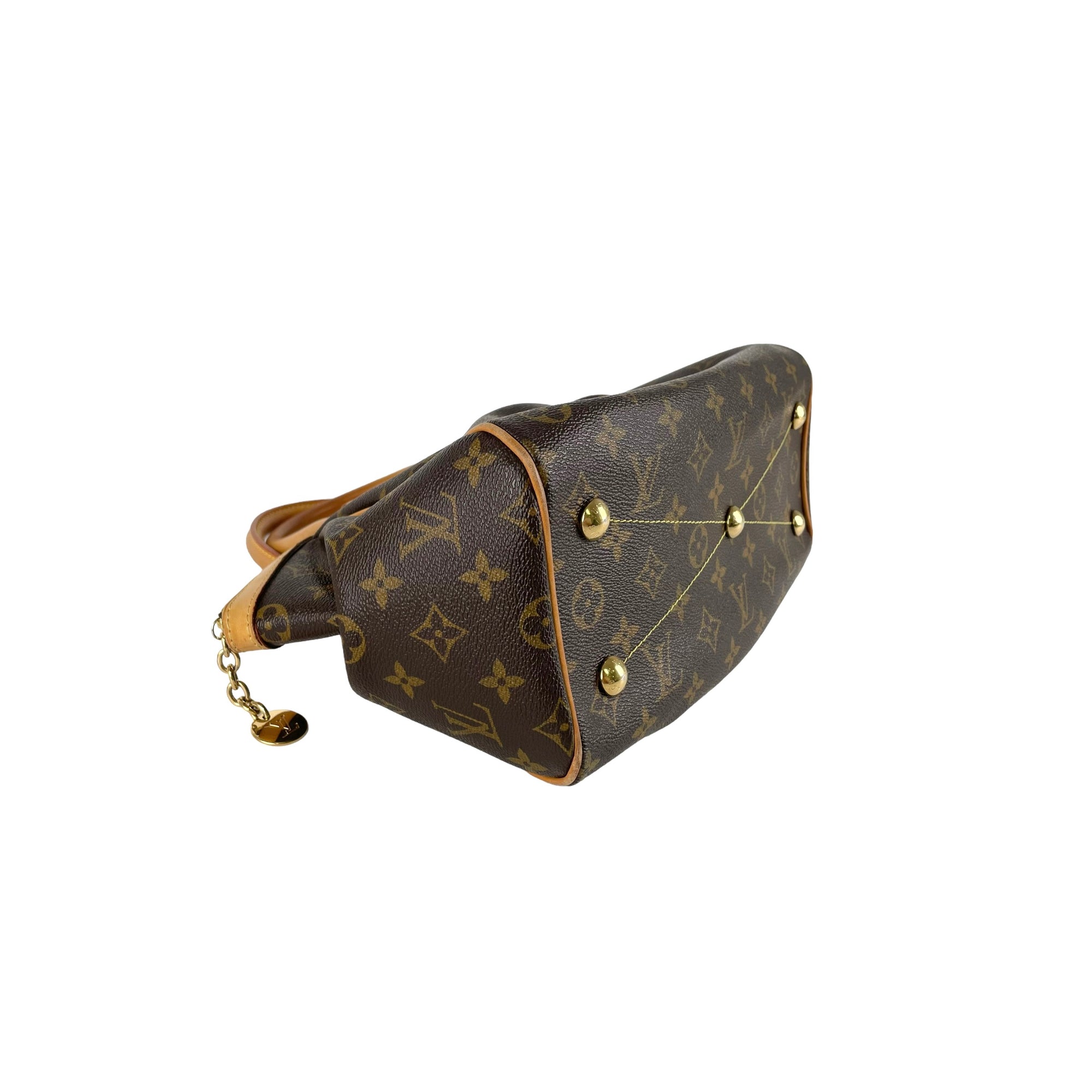 Louis Vuitton Tivoli PM bag, Monogram Canvas. Brown Cloth ref.784382 - Joli  Closet