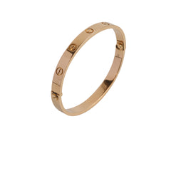 Cartier Love Classic Pink Gold Bracelet Size 17