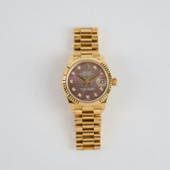 Rolex Datejust 31mm 18k Yellow Gold With Diamonds Dial MOP Face 278278