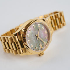 Rolex Datejust 31mm 18k Yellow Gold With Diamonds Dial MOP Face 278278
