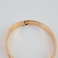 Cartier Love Classic Pink Gold Bracelet Size 17