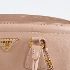 Prada Parabole Saffiano Tote Dusty Pink