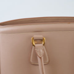 Prada Parabole Saffiano Tote Dusty Pink