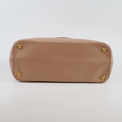 Prada Parabole Saffiano Tote Dusty Pink