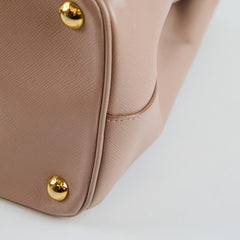 Prada Parabole Saffiano Tote Dusty Pink