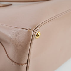 Prada Parabole Saffiano Tote Dusty Pink