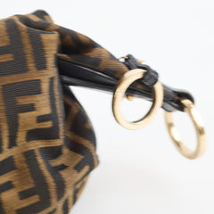Fendi Mini Chef Chain Tobacco Zucca Canvas Hobo