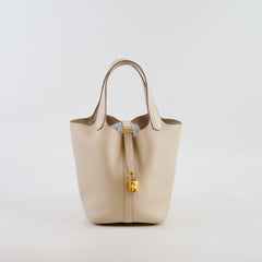 Hermès Picotin 18 Craie K Stamp