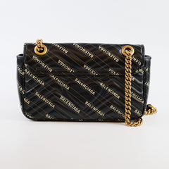 Gucci x Balenciaga The Hacker Project Small GG Marmont Matelasse Bag Black