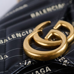 Gucci x Balenciaga The Hacker Project Small GG Marmont Matelasse Bag Black
