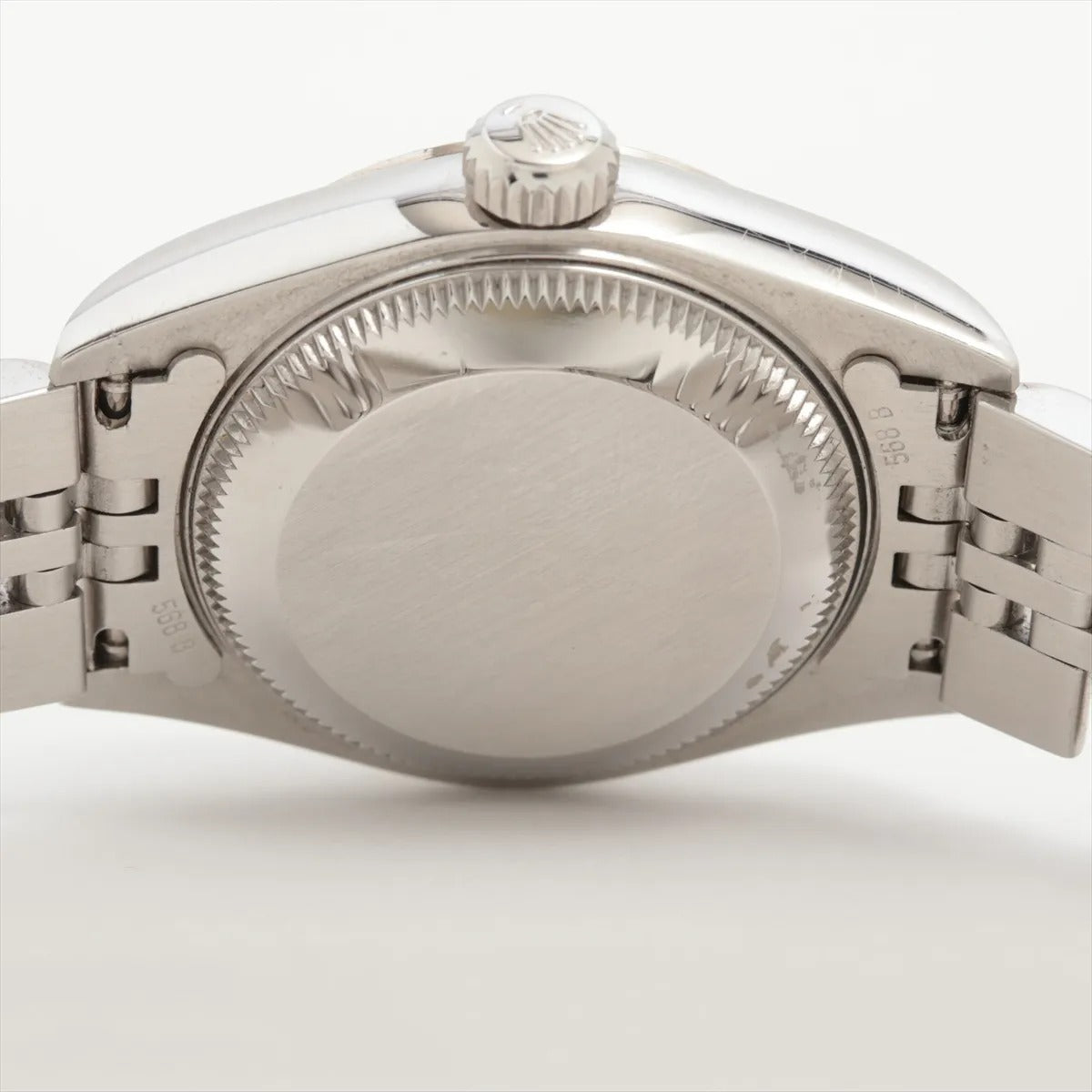 34610 Rolex 26mm DateJust Stainless Steel 18k white gold with Diamonds White Face Watch photo 6