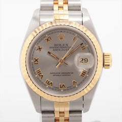 34611 Rolex 26mm Datejust Two Toned Grey Face Watch photo 1