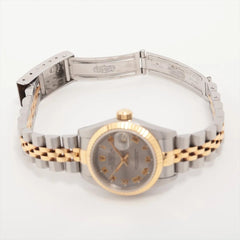 34611 Rolex 26mm Datejust Two Toned Grey Face Watch photo 5