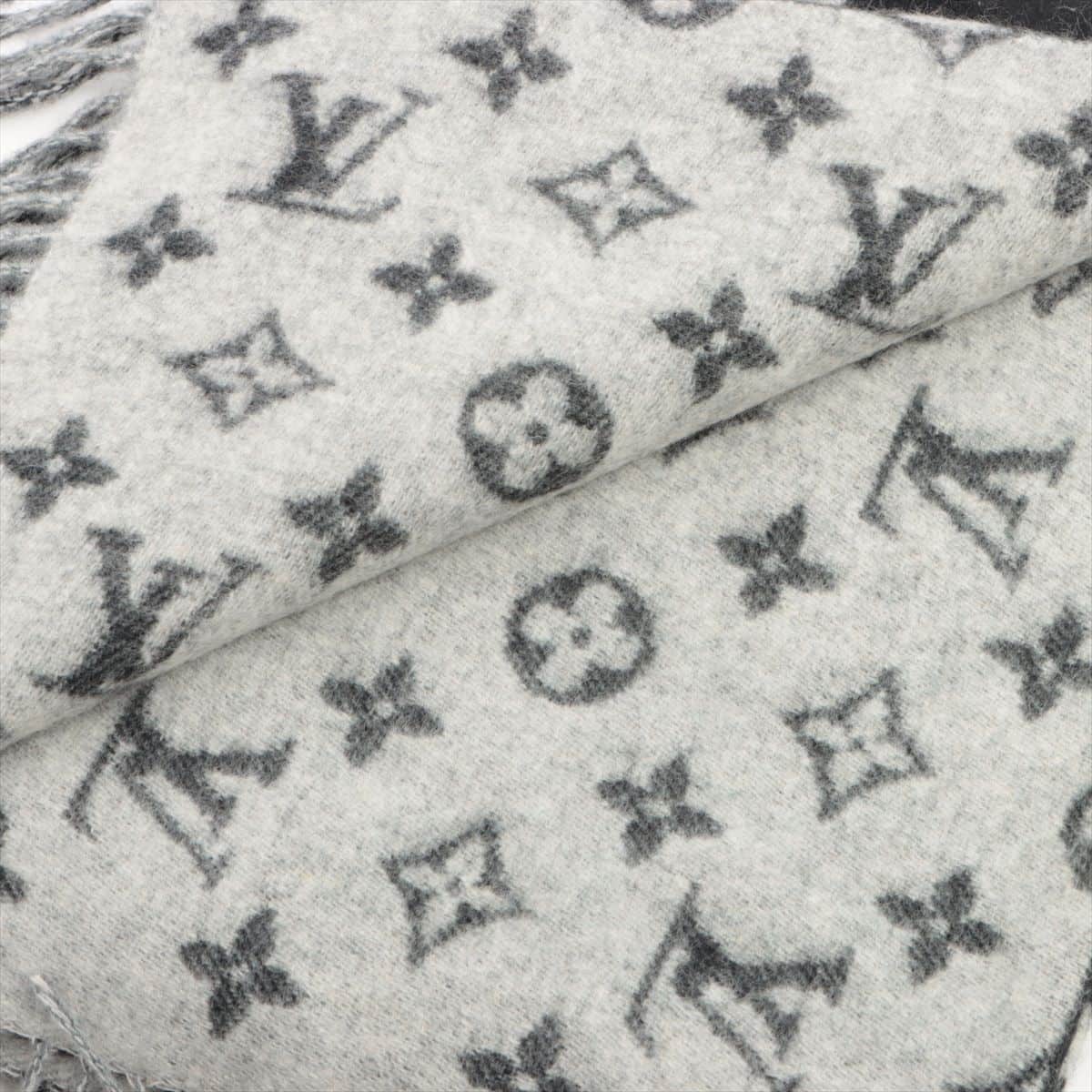 Louis Vuitton Black & Grey Half Monogram Cashmere Sweater – Savonches