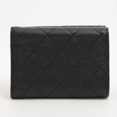 Chanel Caviar Black Fold Wallet