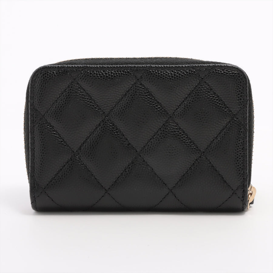 ITEM 16 - Chanel large CC Zip Compact Wallet Caviar Black (Microchip) – THE  PURSE AFFAIR