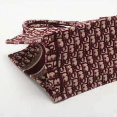 ITEM 7 - Dior Medium Oblique Book Tote Burgandy