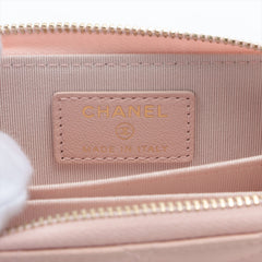 Chanel Quilted Coin Purse Wallet Pink
