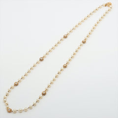 Chanel Coco Pearl Long Necklace Costume Jewellery