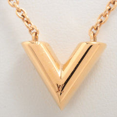 Louis Vuitton Essential V Gold Necklace Costume Jewellery