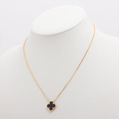 Van Cleef & Arpels Vintage Alhambra Onyx Necklace